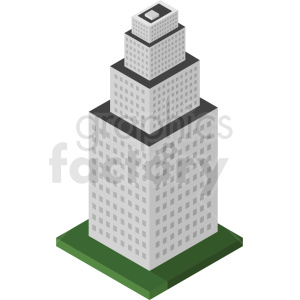 300x300 Isometric Building Vector Clipart Royalty Free Gif, Png