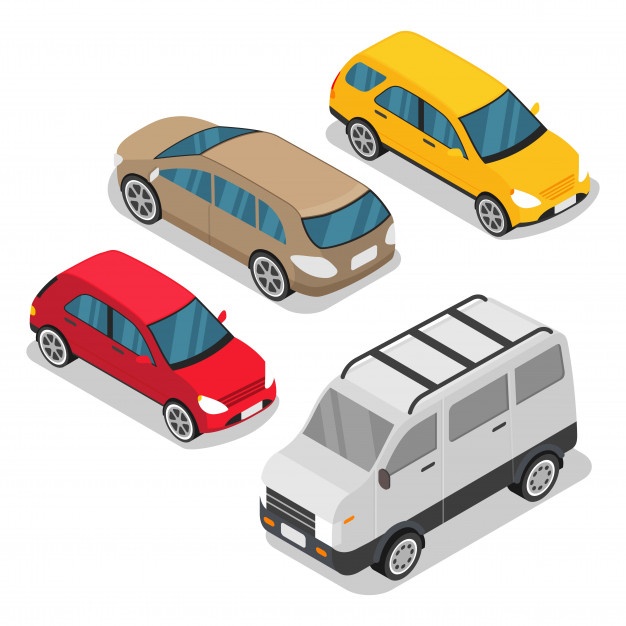 626x626 Vector Set City Car Isometric Object Vector Premium Download
