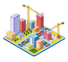 Isometric City Free Vector Art 220x200 Isometric City Free Vector Art