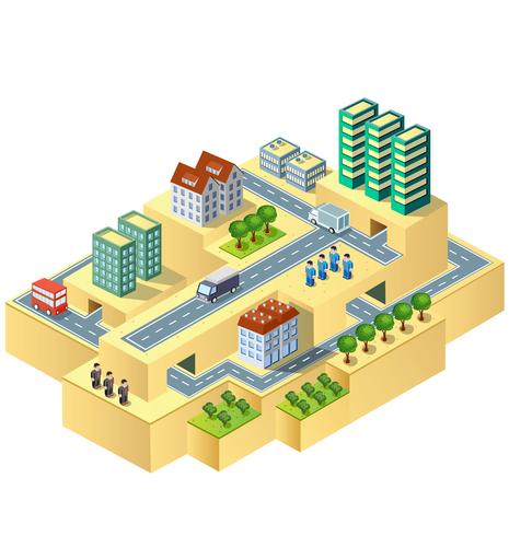 Isometric City 465x490 Isometric City