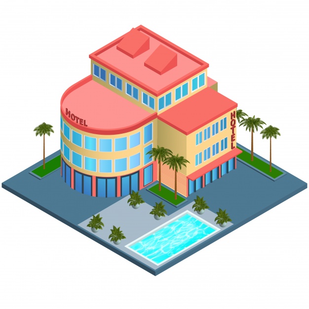 626x626 Modern Isometric House Vector Free Download