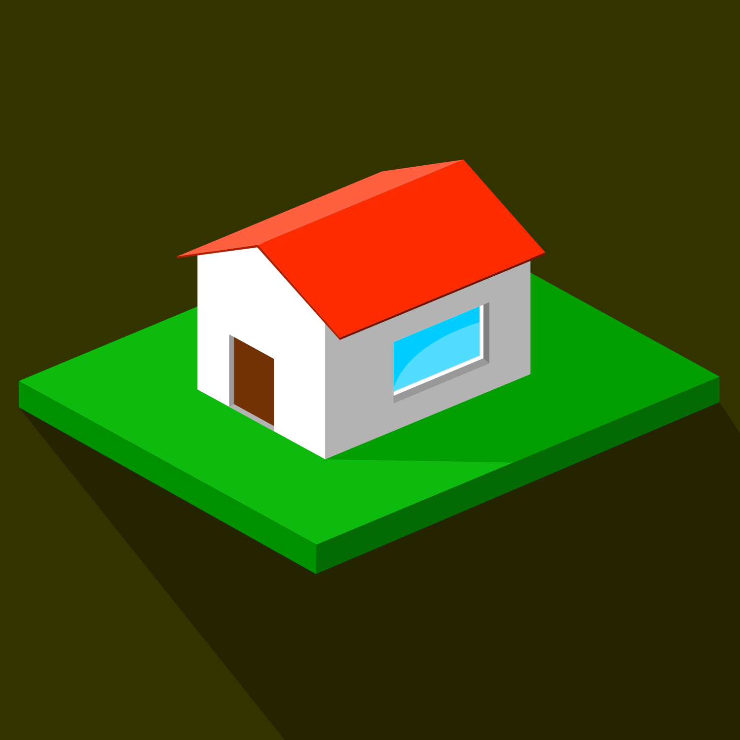 1500x1500 Vector For Free Use Isometric House