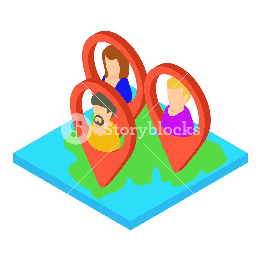 1000x1000 Map Icon Isometric Illustration Of Map Vector Icon For Web
