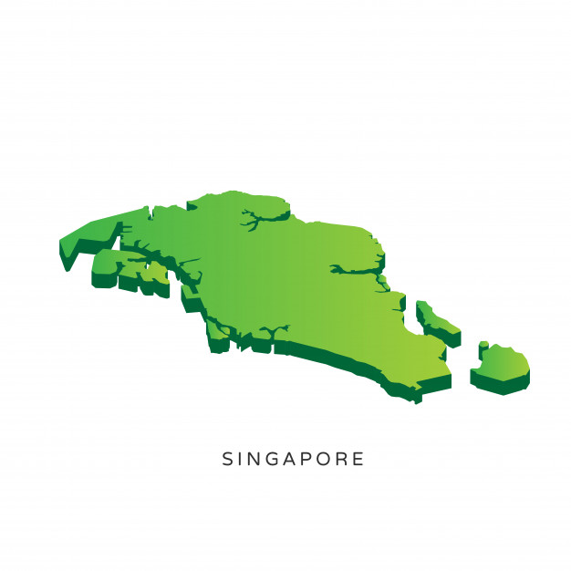 626x626 Modern Isometric Singapore Map Vector Free Download