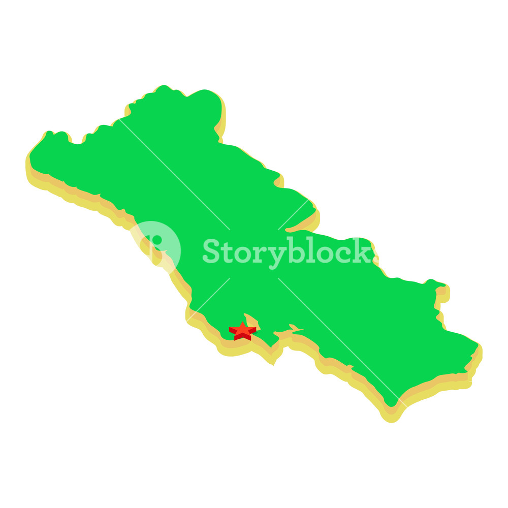 1000x1000 Portugal Map Icon Isometric Illustration Of Portugal Map Vector