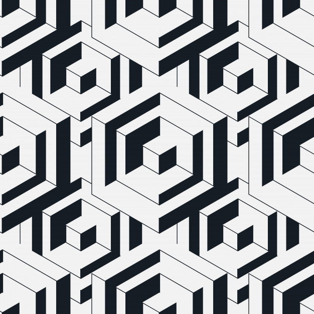 626x626 Seamless Isometric Pattern Vector Premium Download