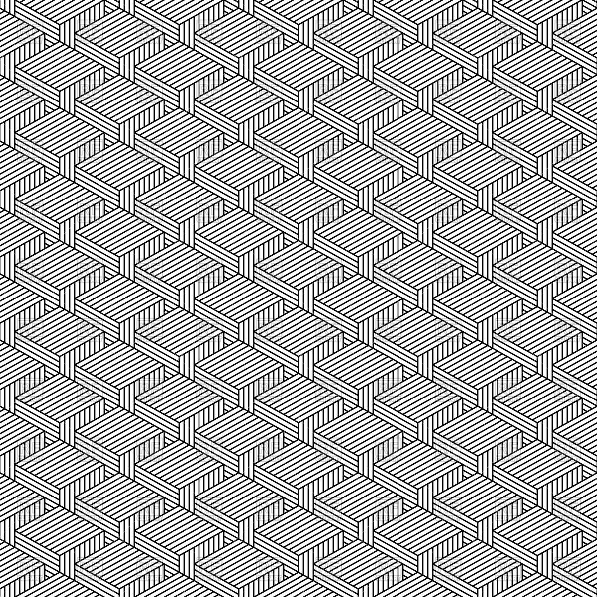 1200x1200 Tessellated Grey Isometric Pattern Of Cubes Vector Image
