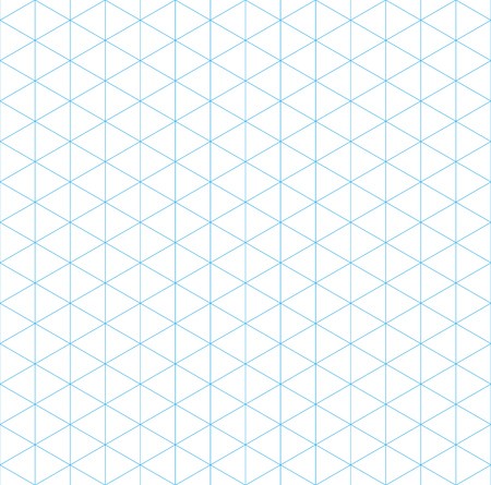 450x445 Isometric Grid Seamless Pattern, Vector Illustration