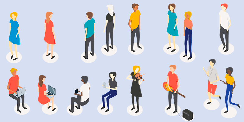 800x400 Bypeople Exclusive Isometric People Vector Drawings Pack Bypeople
