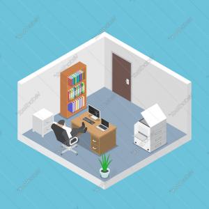 300x300 Isometric Businessman Relaxing In The Office Room Vector Catchsplace
