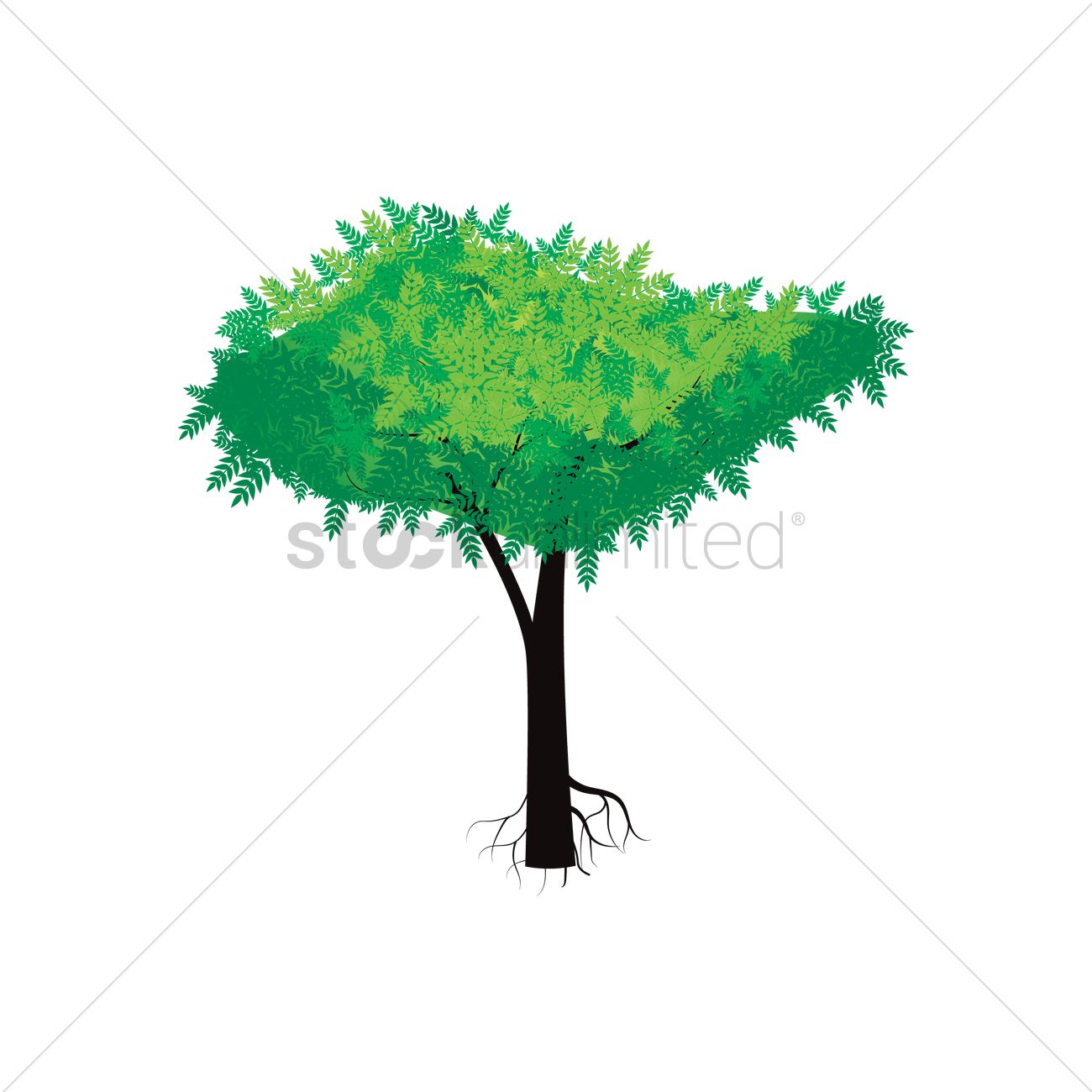 Isometric Tree Vector Image 1300x1300 Isometric Tree Vector Image