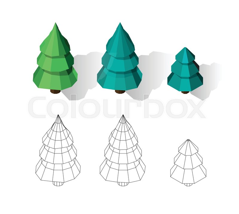 Isometric Vector Tree Set Landscape Stock Vector Colourbox 800x718 Isometric Vector Tree Set Landscape Stock Vector Colourbox