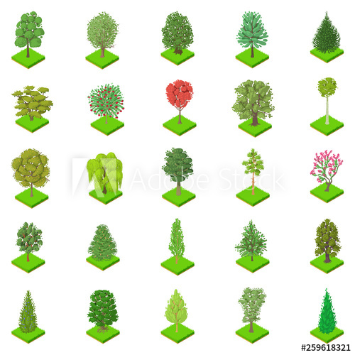 Kind Of Tree Icons Set Isometric Set Of Kind Of Tree Vector 500x500 Kind Of Tree Icons Set Isometric Set Of Kind Of Tree Vector