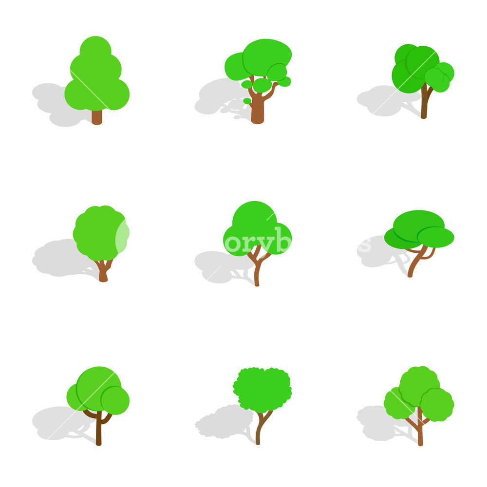 Isometric Tree Vector at Vectorified.com | Collection of Isometric Tree
