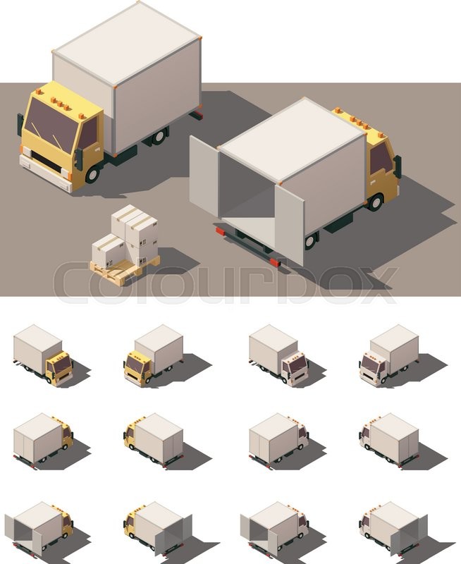 654x800 Vector Isometric Icon Set Or Stock Vector Colourbox