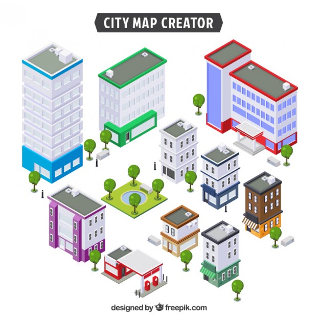 626x626 Isometric Buildings Vectors, Photos And Free Download