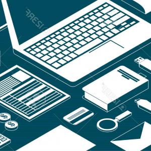 300x300 Photostock Vector Isometric Vector Art Creative Office Workplace