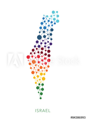 364x500 Dotted Texture Israel Vector Background