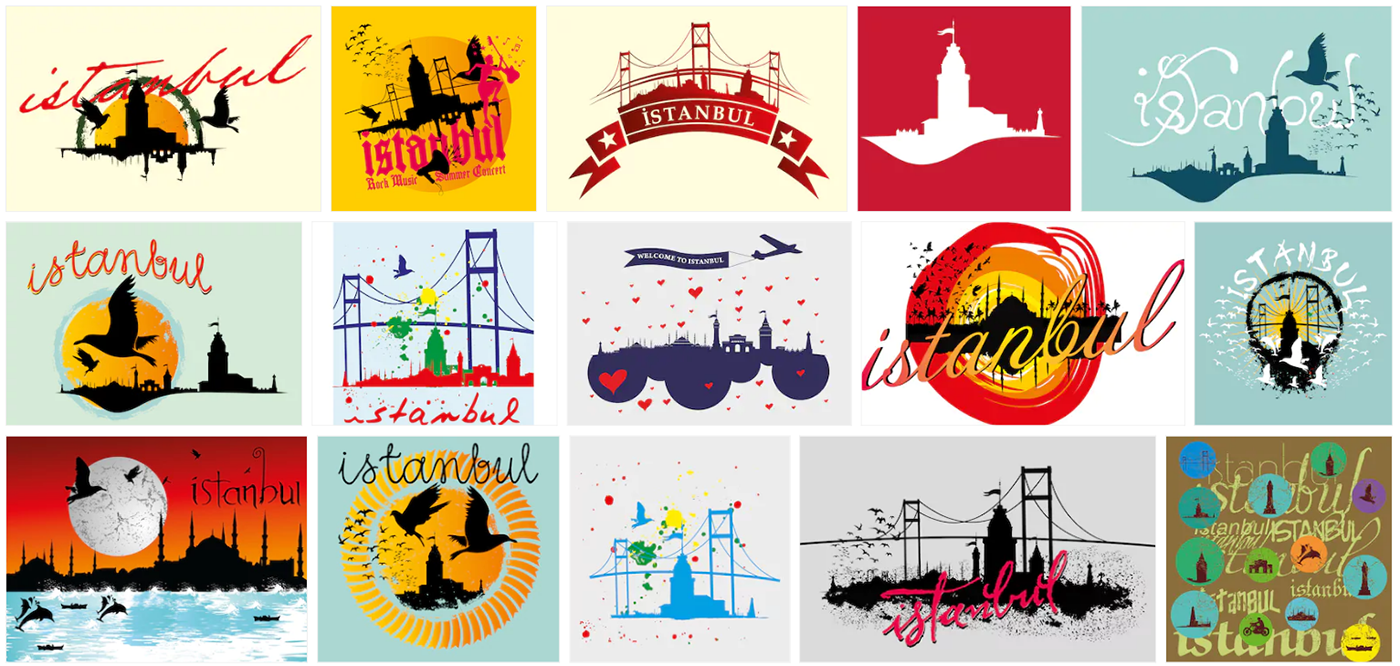1400x666 Istanbul Vector Art On Behance