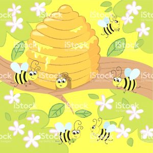 300x300 Soar Cartoon Pictures Of Bee Hives Beehive Stock Vector Art More