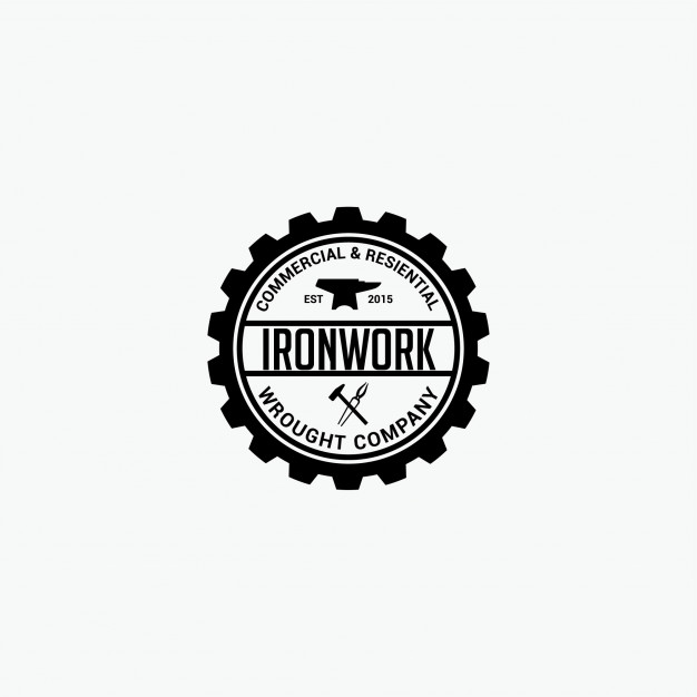 626x626 Ironwork Logo Vector Premium Download