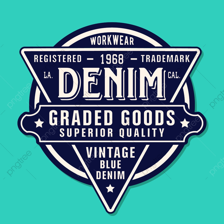 938x938 Denim Logo Garments Denim Jeans Logo Tag Sticker, Denim Work, Logo