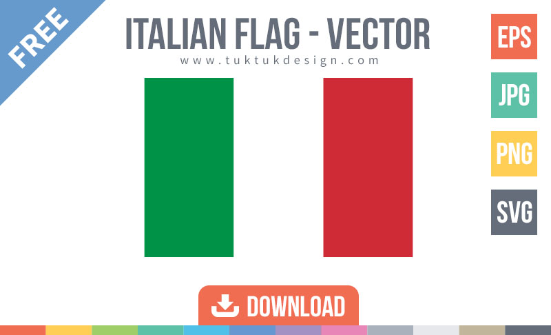 Italian Flag Icon Free Vector Image 800x486 Italian Flag Icon Free Vector Image