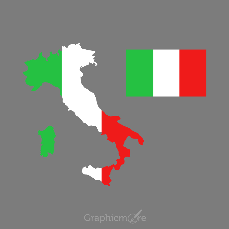 Italy Flag And Map Design Free Vector Download 800x800 Italy Flag And Map Design Free Vector Download