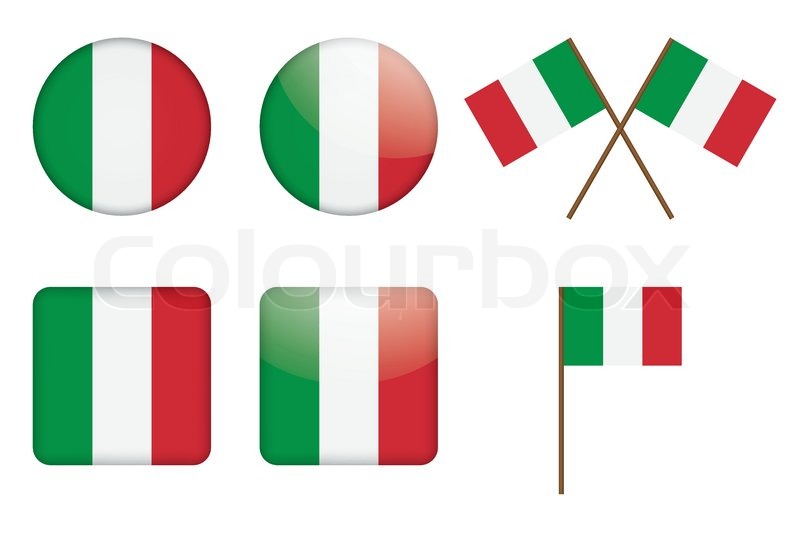 Set Of Badges With Italian Flag Vector Stock Vector Colourbox 800x540 Set Of Badges With Italian Flag Vector Stock Vector Colourbox
