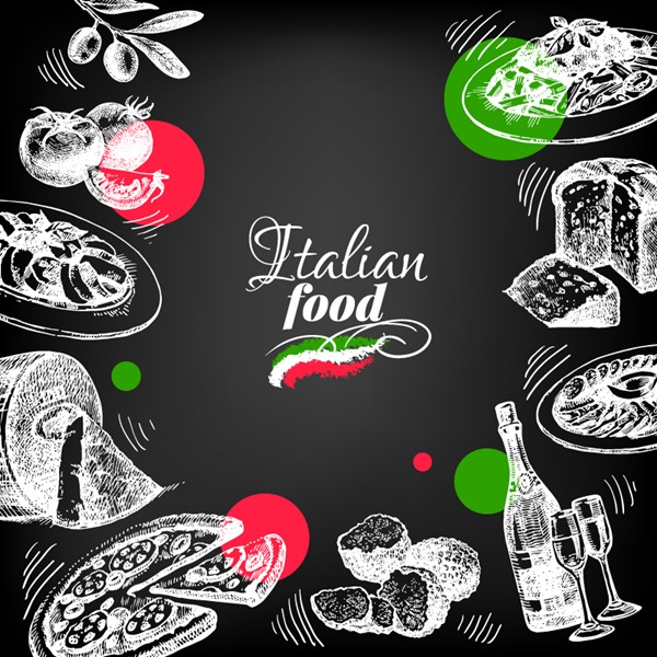 600x600 Hand Painted Italian Food Vector Graphics My Free Photoshop World