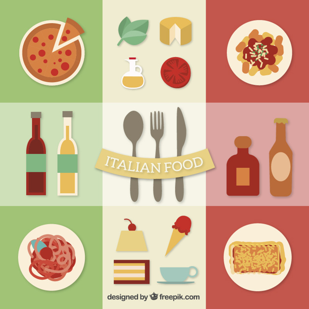 626x626 Italian Food Vector Free Download