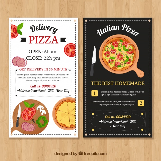 626x626 Vintage Restaurant Brochure Of Italian Food Vector Free Download