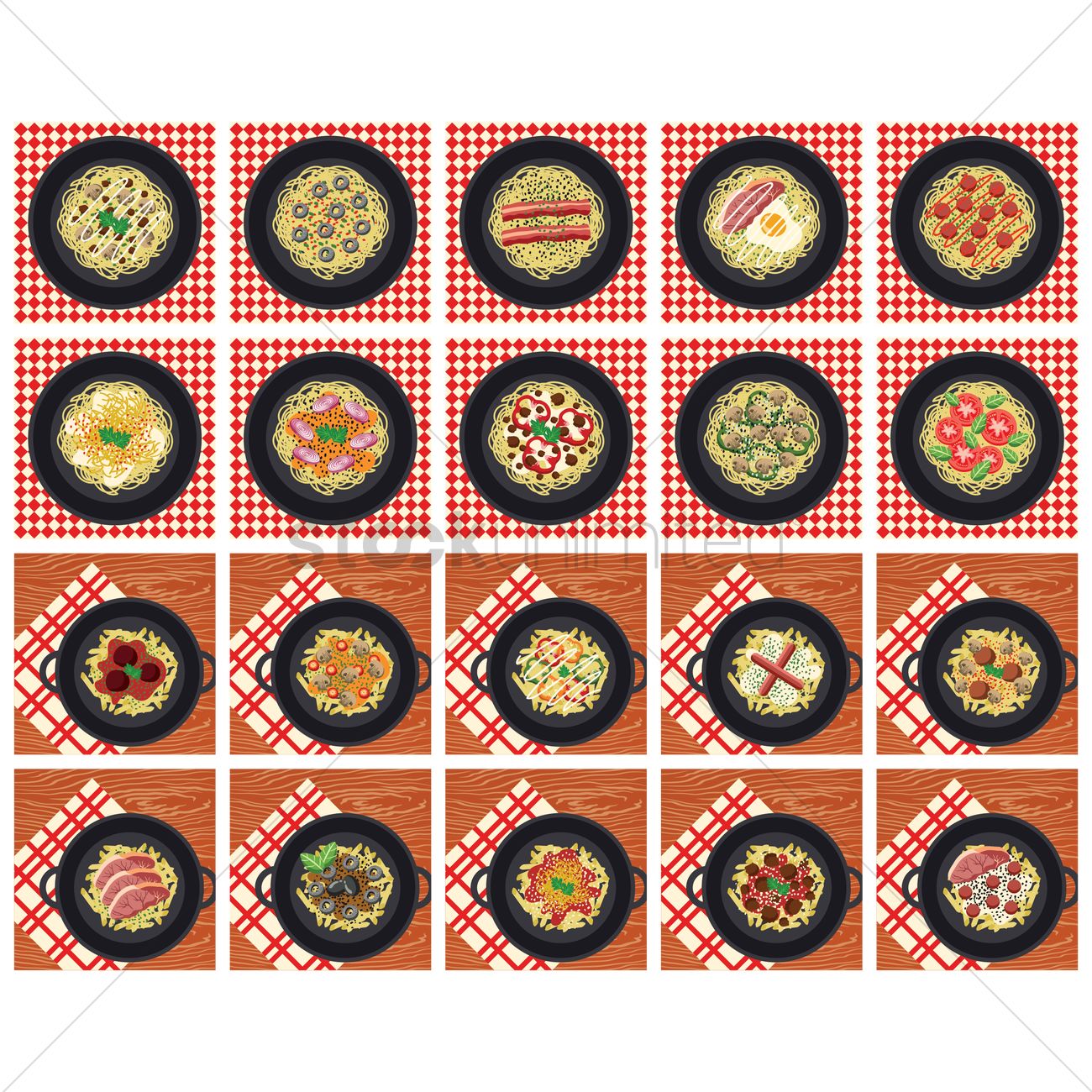1300x1300 Free Collection Of Italian Food Vector Image