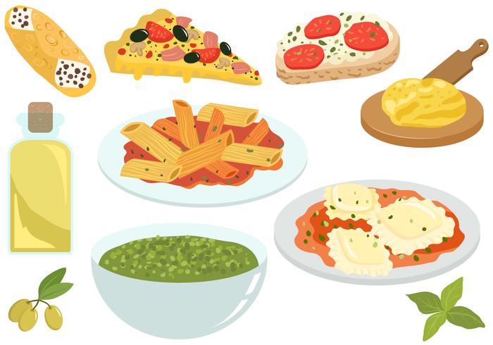 700x490 Free Italian Food Vectors