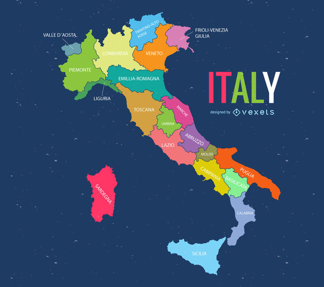 644x570 Italy Map