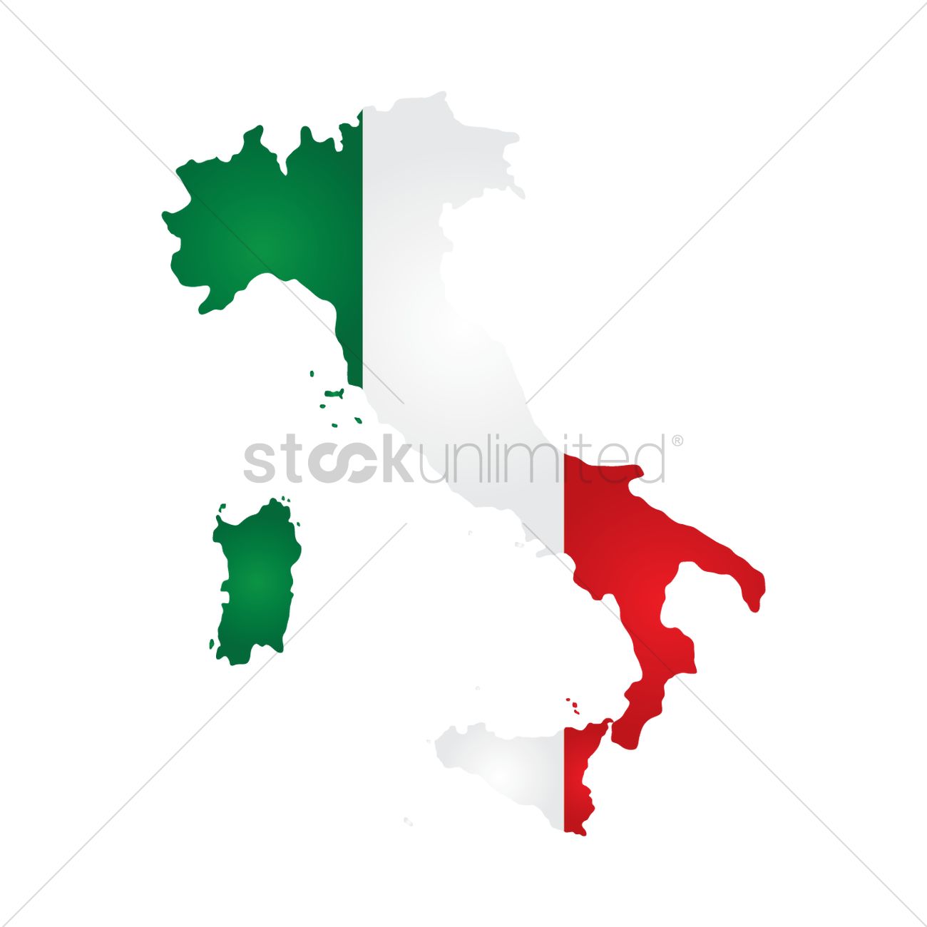 1300x1300 Italy Map Vector Image