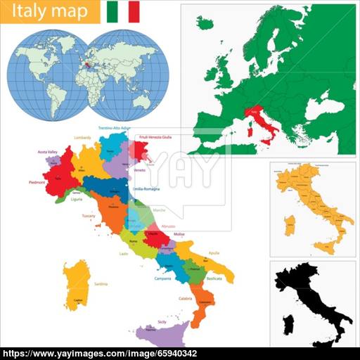 512x512 Italy Map Vector