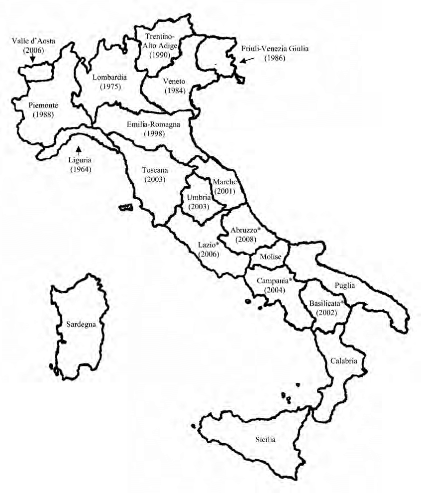 846x990 Map Of Italy Showing The Progressive Spreading Of Scaphoideus