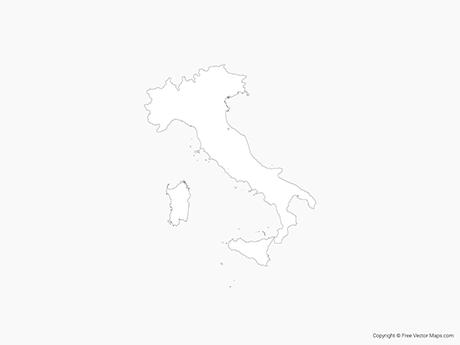460x345 Vector Maps Of Italy Free Vector Maps