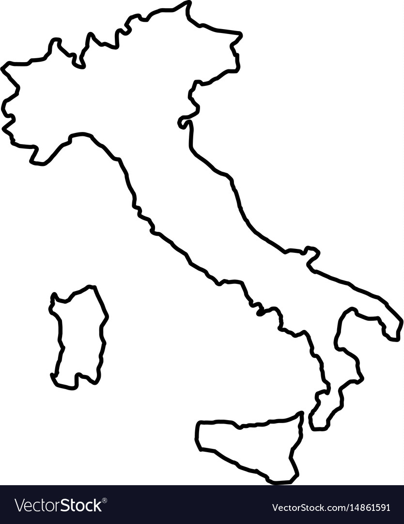 Карта Италии Графика