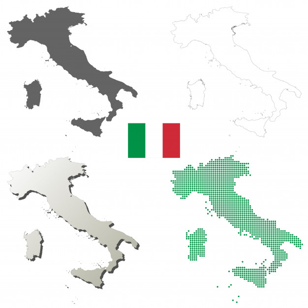 Italy Vector Outline Map Set Vector Premium Download 626x626 Italy Vector Outline Map Set Vector Premium Download