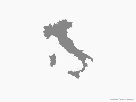 Vector Maps Of Italy Free Vector Maps 460x345 Vector Maps Of Italy Free Vector Maps