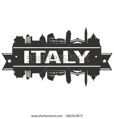 450x470 Italy Skyline Silhouette
