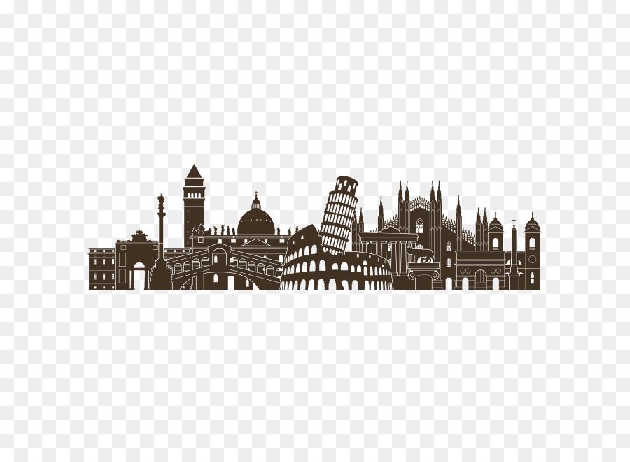 900x660 Italy Vector Graphics Skyline Royalty Free Silhouette