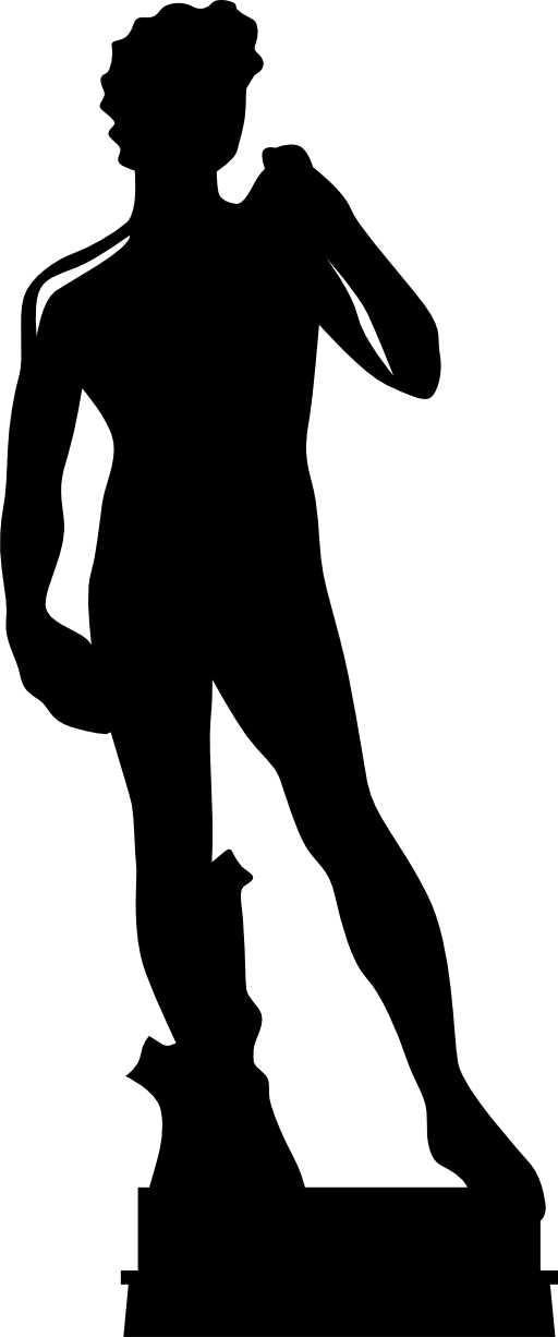 512x1226 Statue Of David Free Vector Icons Designed