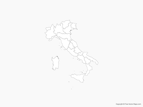 460x345 Vector Maps Of Italy Free Vector Maps