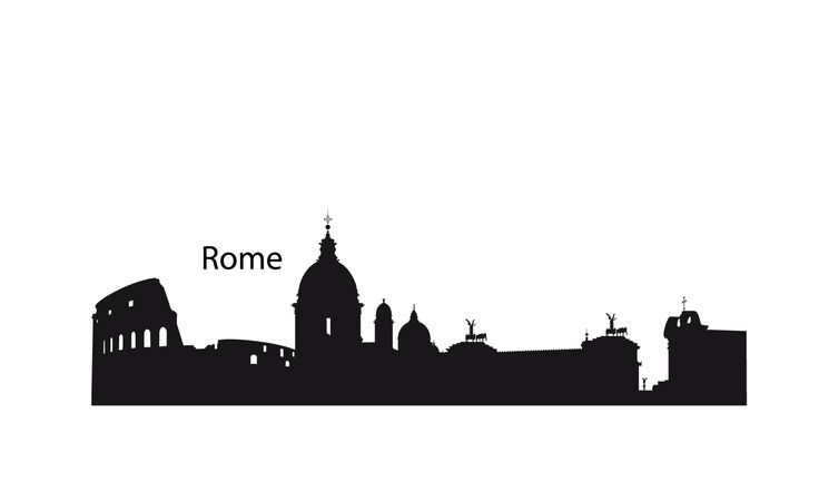 736x441 Collection Of 'rome Silhouette' Download More Than Images