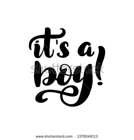 Stock Vector Inspirational Handwritten Brush Lettering It's A Boy 450x470 Stock Vector Inspirational Handwritten Brush Lettering It's A Boy