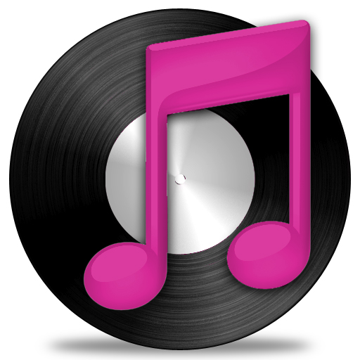 512x512 Pink And Black Vinyl Itunes