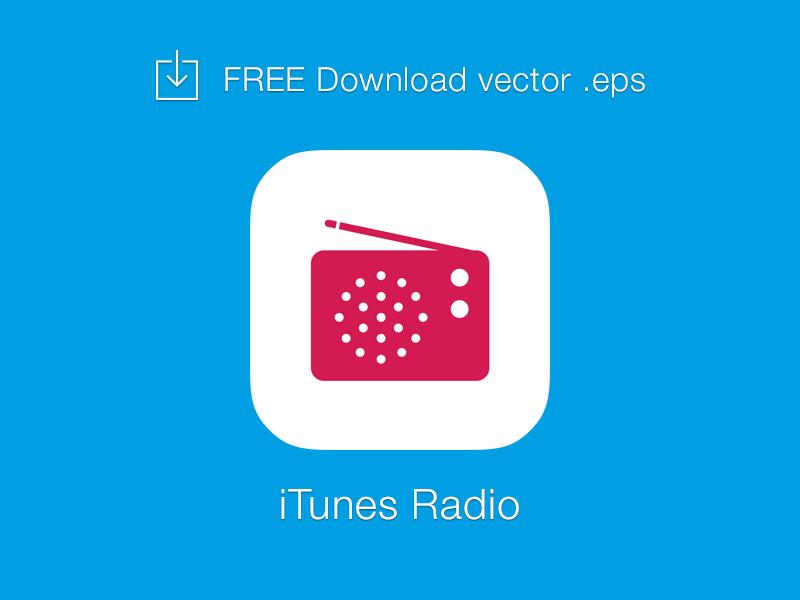 800x600 Free Itunes Radio Logo Vector